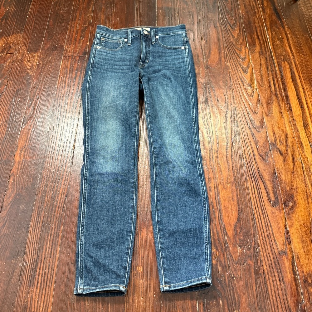 Madewell Jeans Women 24P Blue 10" High Rise Skinny Stretch‎ NC444
